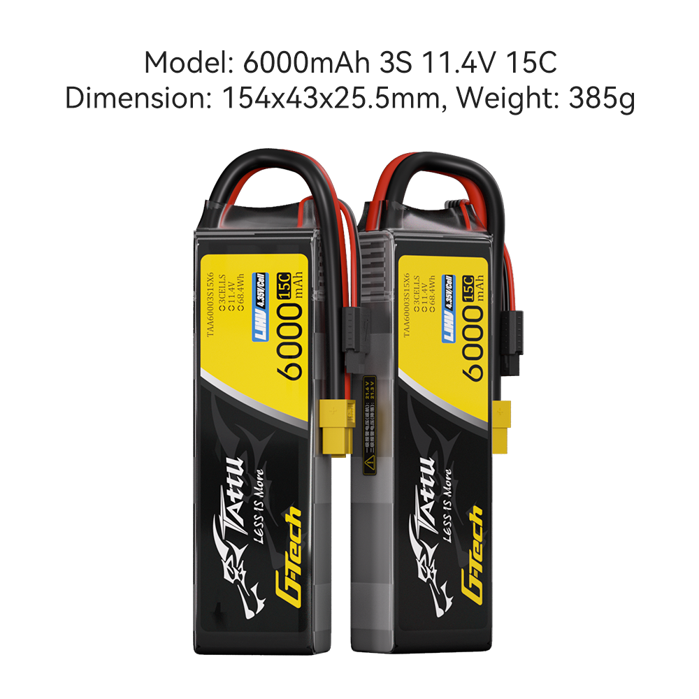 Tattu High Voltage Battery - 600mah 3S